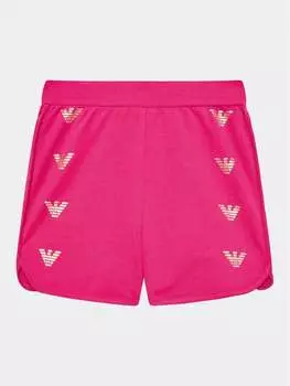 Тканевые шорты стандартного кроя Ea7 Emporio Armani, розовый
