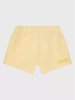 Тканевые шорты стандартного кроя Guess, бежевый