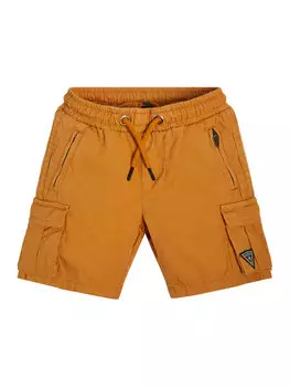 Тканевые шорты стандартного кроя Guess, бежевый