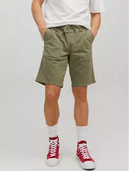 Тканевые шорты стандартного кроя Jack&Jones, зеленый