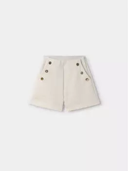 Тканевые шорты стандартного кроя Mayoral, экрю