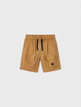 Тканевые шорты стандартного кроя Mayoral, бежевый