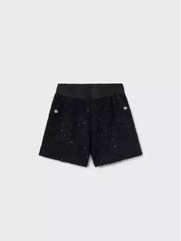 Тканевые шорты стандартного кроя Mayoral, черный