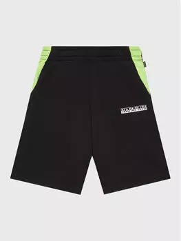 Тканевые шорты стандартного кроя Napapijri, черный