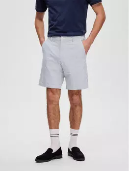 Тканевые шорты стандартного кроя Selected Homme, белый