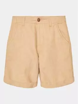 Тканевые шорты стандартного кроя United Colors Of Benetton, бежевый