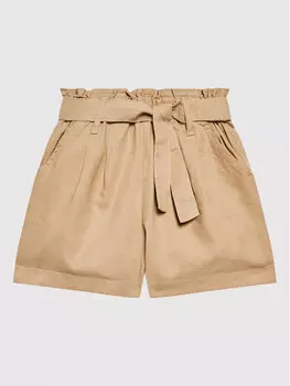 Тканевые шорты стандартного кроя United Colors Of Benetton, бежевый