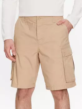 Тканевые шорты стандартного кроя United Colors Of Benetton, бежевый