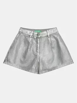 Тканевые шорты стандартного кроя United Colors Of Benetton, серый