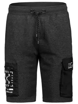 Тканевые шорты Sublevel, антрацит