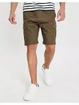 Тканевые шорты Threadbare, хаки