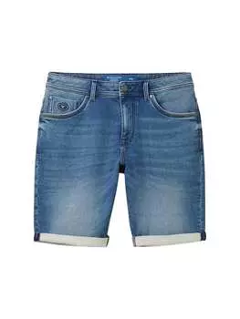 Тканевые шорты Tom Tailor, цвет mid stone wash denim
