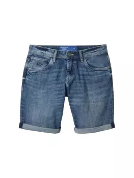 Тканевые шорты Tom Tailor, цвет mid stone wash denim