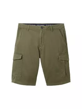 Тканевые шорты Tom Tailor Short, цвет olive structure print