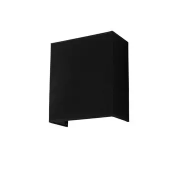 Тканевый настенный светильник черный квадратный лофт E27 современный дизайн бра спальня гостиная прихожая ALICE Licht-Erlebnisse