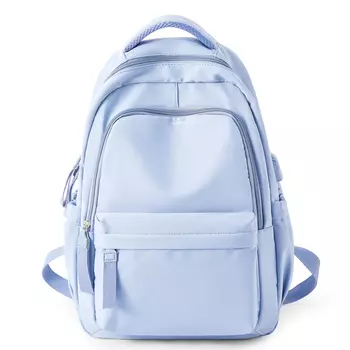 Тканевый рюкзак обычный унисекс Werocker, светло-голубой