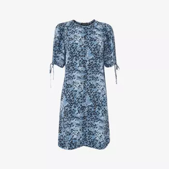 Тканое платье Hyena с леопардовым принтом Whistles, мультиколор