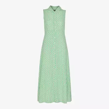 Тканое платье макси с графичным принтом Whistles, мультиколор