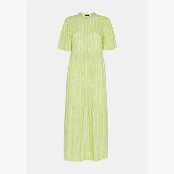 Тканое платье макси с графичным принтом Whistles, мультиколор