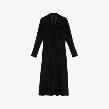 Тканое платье миди Claiirr с фестонами Ted Baker, черный