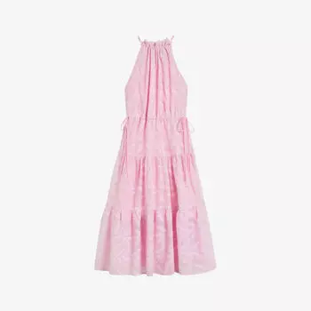Тканое платье миди Miarose с цветочной вышивкой Ted Baker, сиреневый