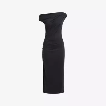 Тканое платье миди со сборками Fern Reiss, цвет charcoal