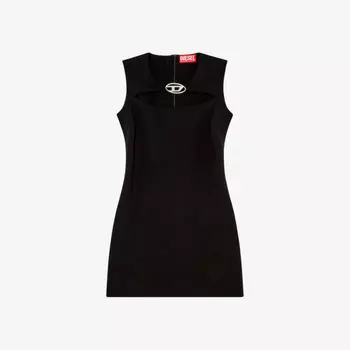 Тканое платье мини d-reams с бляшкой-логотипом Diesel, цвет 9xx