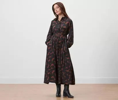 Тканое платье с принтом Tchibo