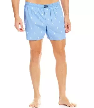 Тканые боксеры Polo Ralph Lauren Polo Player, синий