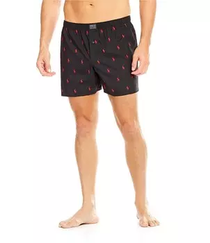 Тканые боксеры Polo Ralph Lauren Polo Player, черный