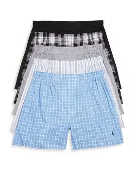 Тканые боксеры, упаковка из 5 шт. Polo Ralph Lauren, цвет Multi