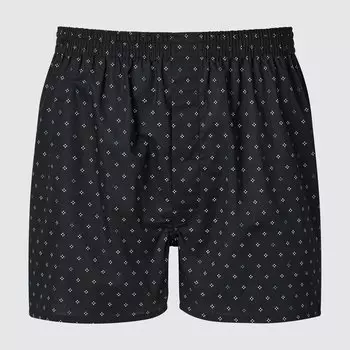 Тканые боксы с принтом UNIQLO, черный