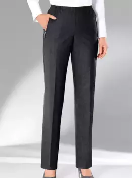 Тканые брюки Adelina, антрацит