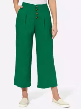 Тканые брюки Classic Basics, зеленый