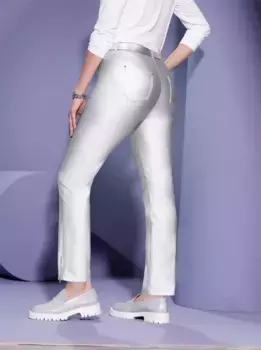 Тканые брюки Creation L, серебристый