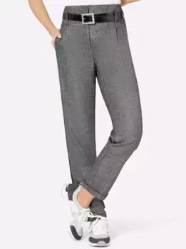 Тканые брюки Creation L, серебристый