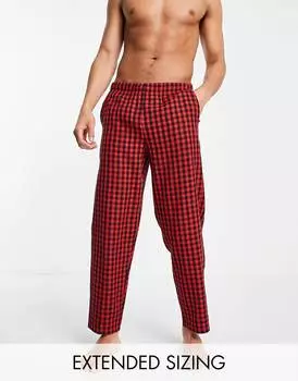 Тканые брюки для отдыха в клетку ASOS DESIGN