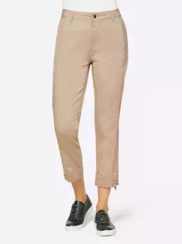 Тканые брюки Heine, бежевый