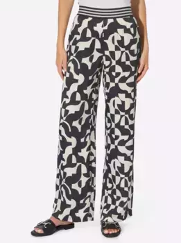 Тканые брюки Heine, черный