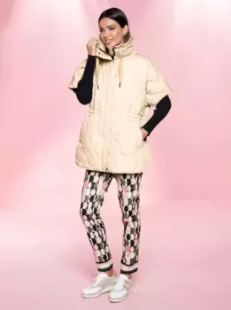 Тканые брюки Heine, цвет Schwarz-Taupe-Bedruckt