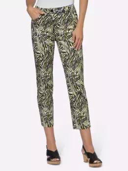 Тканые брюки Heine, хаки