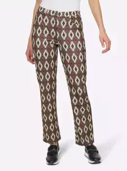 Тканые брюки Heine, хаки