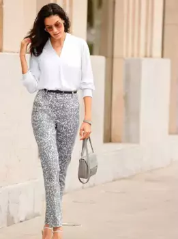 Тканые брюки Inspirations Inspirationen, серый