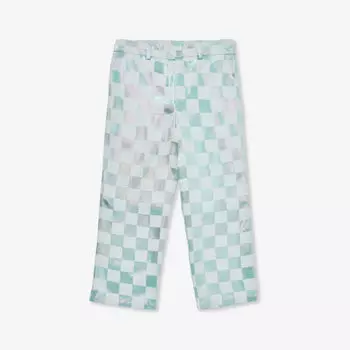 Тканые брюки металлик в шахматную клетку 8-12 лет Caroline Bosmans, цвет ice