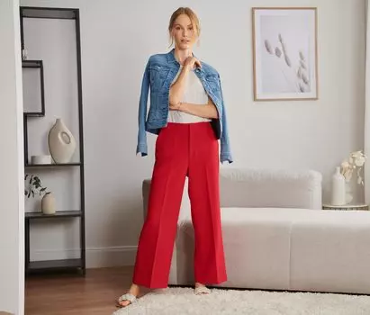 Тканые брюки Tchibo, красный