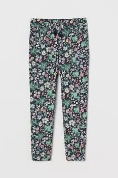 Тканые джоггеры H&M Patterned, ярко-синий
