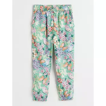 Тканые джоггеры H&M Butterflies, светло-зеленый