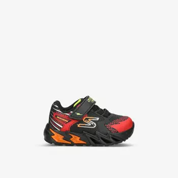 Тканые кроссовки Flex Glow Bolt с низким берцем и подсветкой для детей 1–4 лет Skechers, красный