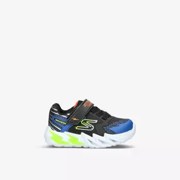 Тканые кроссовки Flex Glow Bolt с низким берцем и подсветкой для детей 1–4 лет Skechers, черный