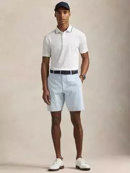 Тканые прямые шорты от ральфа лорена Ralph Lauren, цвет Powder Blue/Ceramic White
